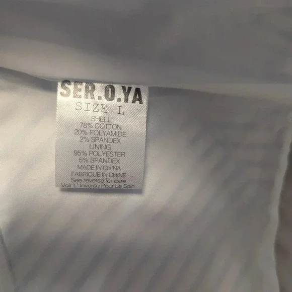 Ser.O.Ya Melanie Blue and White Corset Top NWT, US L - Picture 6 of 6